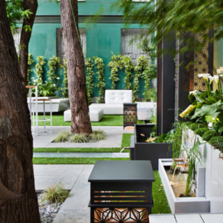 Diseño de espacios exteriores crea un oasis de relajación en tu patio